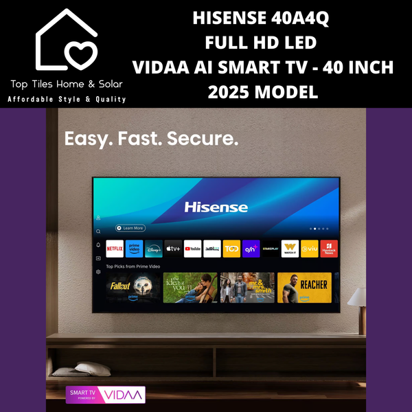 Hisense 40A4Q Full HD LED Vidaa Smart TV - 40 Inch