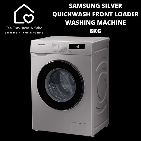 Samsung Silver QuickWash Front Loader Washing Machine - 8kg