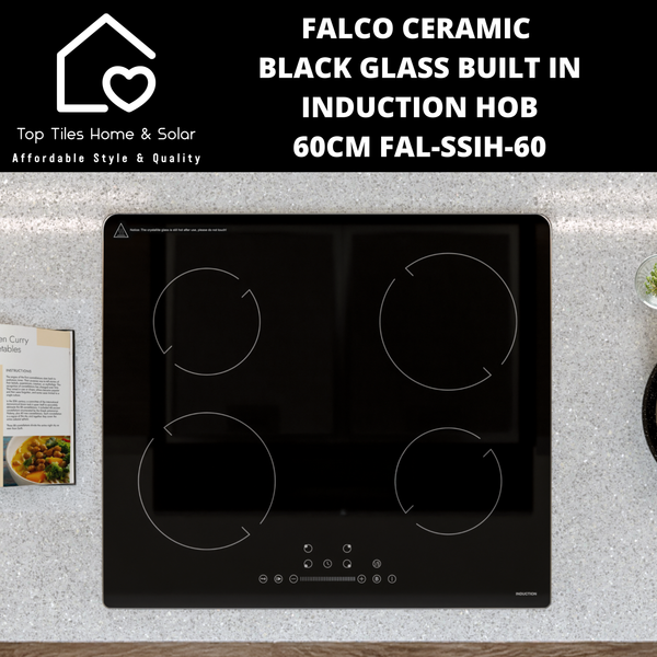 Falco Ceramic Black Glass Built In Induction Hob - 60cm FAL-SSIH-60