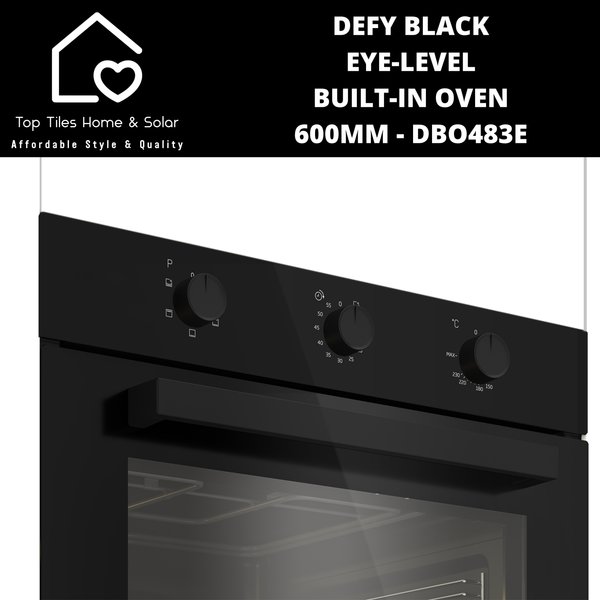 Defy Black Eye-level Built-in oven - 60cm DBO483E