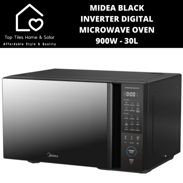 Midea Black Inverter Digital Microwave Oven 900W - 30L