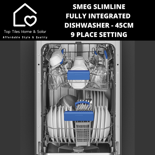 Smeg Slimline Fully Integrated Dishwasher - 45cm - 9 Place Setting