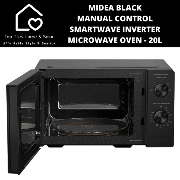 Midea Black Manual Control SmartWave Inverter Microwave Oven - 20L