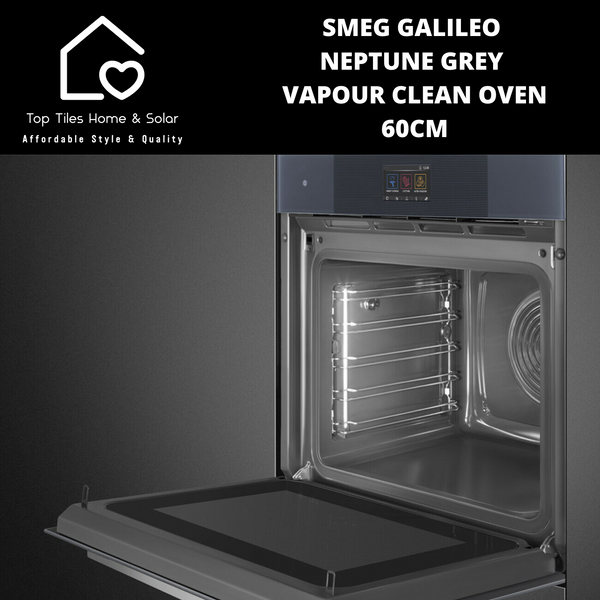 Smeg Galileo Neptune Grey Vapour Clean Oven – 60cm