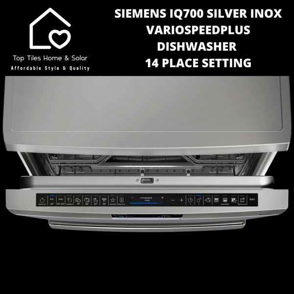 Siemens iQ700 - Silver Inox VarioSpeedPlus Dishwasher - 14 Place Setting
