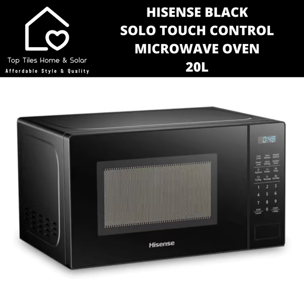 Hisense Black Solo Touch Control Microwave Oven - 20L