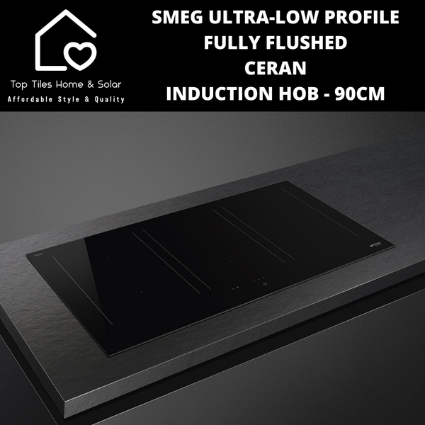 Smeg Ultra-Low Profile Fully Flushed Ceran Induction Hob - 90cm