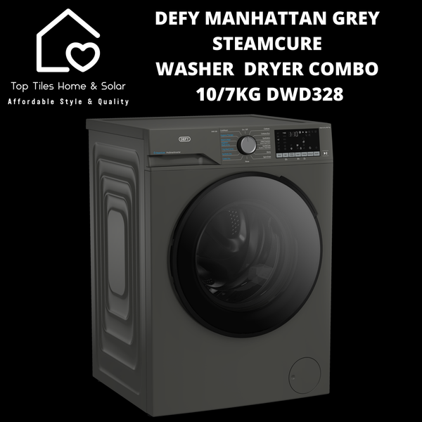Defy Grey SteamCure Washer  Dryer Combo -  10/7kg DWD328