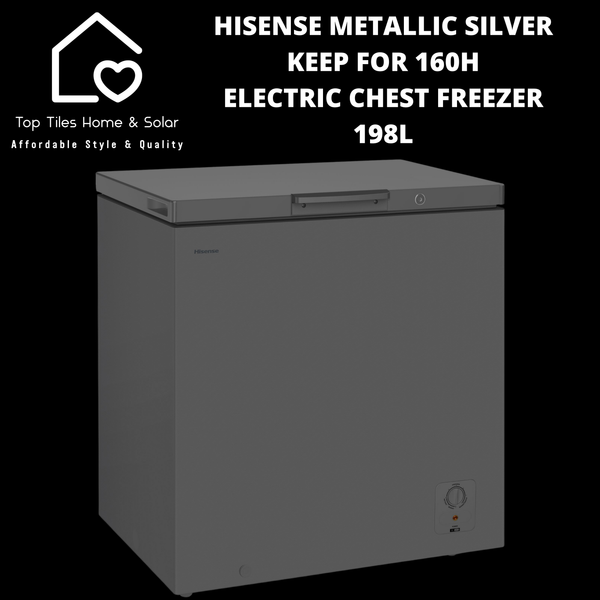 Hisense Metallic Silver Keep For 160H Electric Chest Freezer - 198L