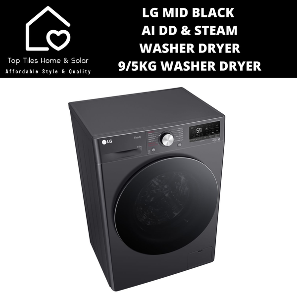 LG Mid Black AI DD & Steam Washer Dryer - 9/5kg Washer Dryer