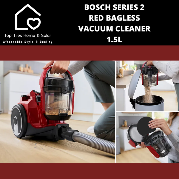 Bosch Series 2 - Red Bagless Vacuum Cleaner - 1.5L