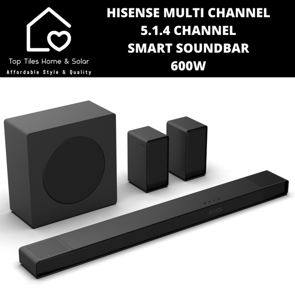 Hisense Multi Channel 5.1.4 Channel Smart Soundbar - 600W