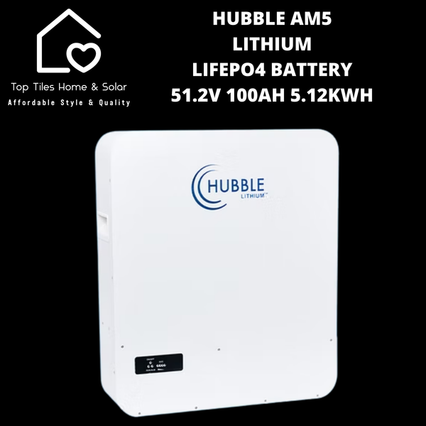 Hubble Lithium LiFePo4 Solar Battery - 51.2V 100Ah 5.12kWh