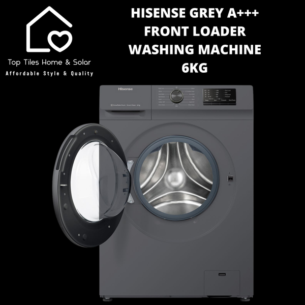 Hisense Grey A+++ Front Loader Washing Machine - 6kg