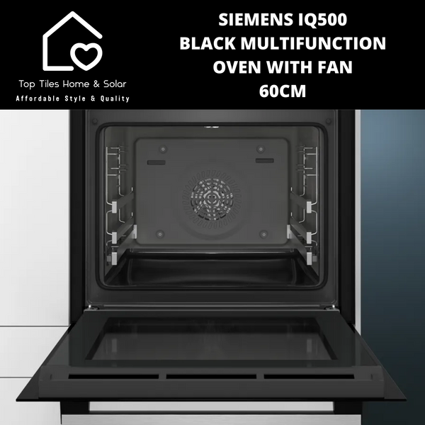 Siemens iQ500 - Black Multifunction Oven with Fan - 60cm