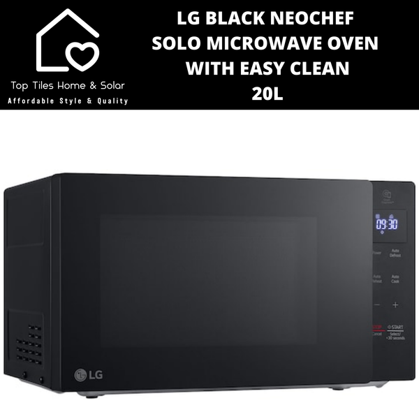LG Black NeoChef Solo Microwave Oven with Easy Clean - 20L