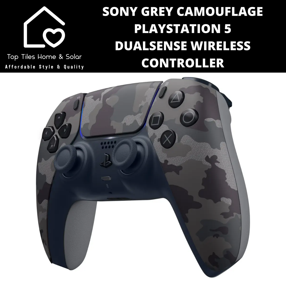 Sony Grey Camouflage PlayStation 5 DualSense Wireless Controller – Top ...