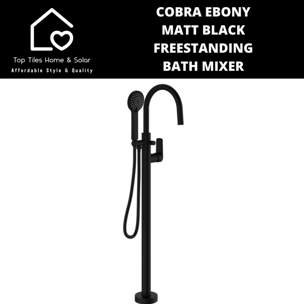 Cobra Ebony Matt Black Freestanding Bath Mixer