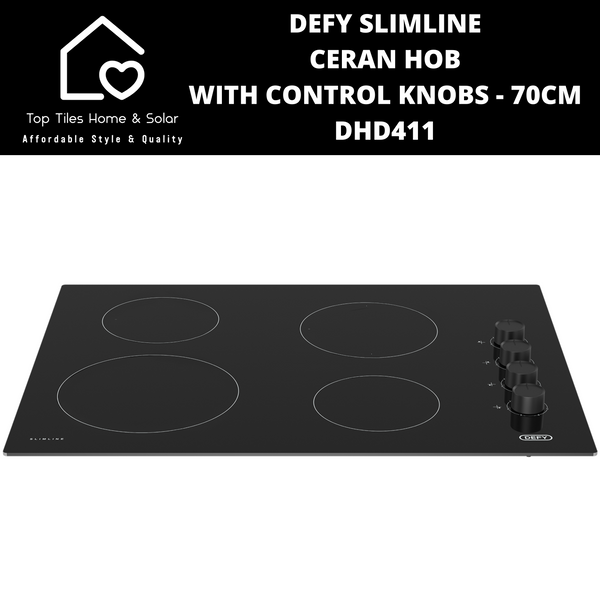 Defy Slimline Ceran Hob With Control Knobs - 70cm DHD411