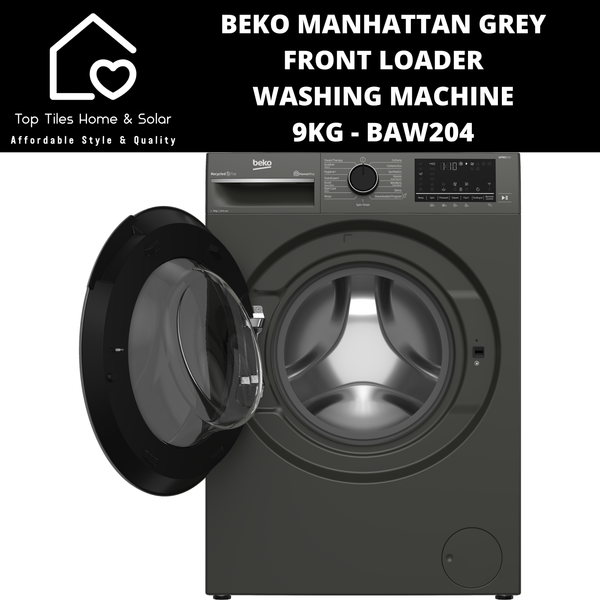 Beko Manhattan Grey Front Loader Washing Machine - 9kg BAW204