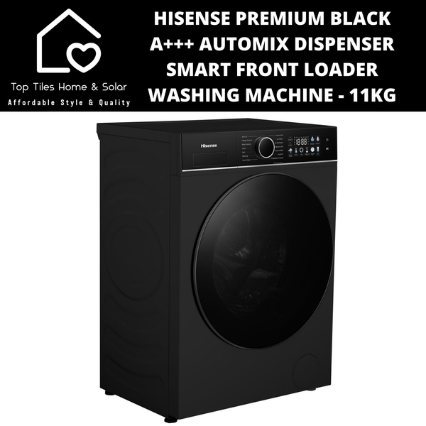 Hisense Premium Black A+++ AutoMix Dispenser Smart Front Loader Washing Machine - 11kg