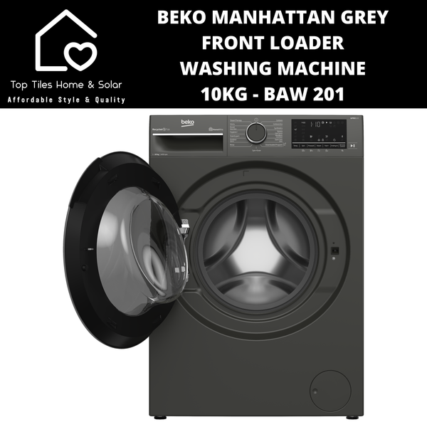 Beko Manhattan Grey Front Loader Washing Machine - 10kg BAW 201