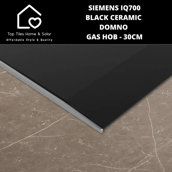 Siemens iQ700 - Black Ceramic Domno Gas Hob - 30cm