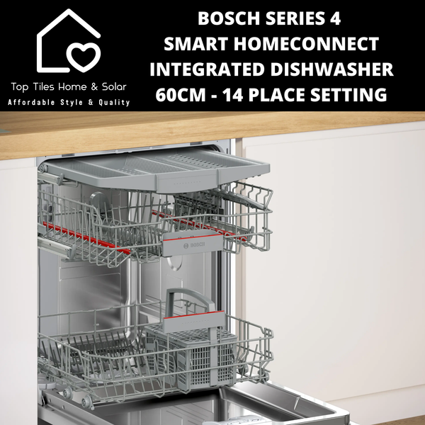 Bosch Series 4 - Smart Integrated Dishwasher - 60cm - 14 Place Setting