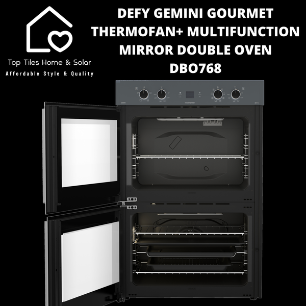Defy Gemini Gourmet Thermofan+ Multifunction Double Oven - DBO768