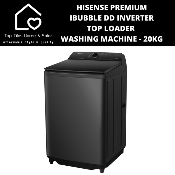 Hisense Premium iBubble DD Inverter Top Loader  Washing Machine - 20kg