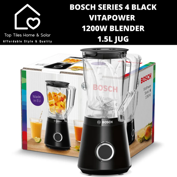 Bosch Series 4 - Black VitaPower 1200W Blender - 1.5L Jug