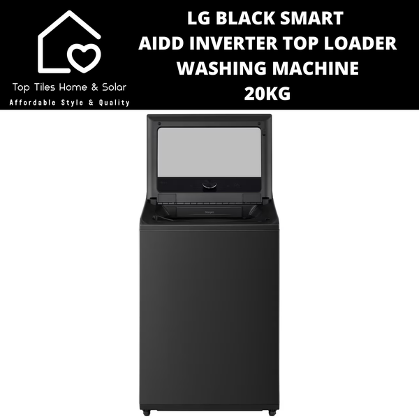 LG Black Smart AIDD Inverter Top Loader Washing Machine - 20kg