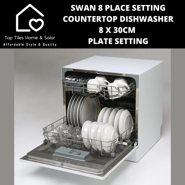 Swan 8 Place Setting Countertop Dishwasher - 8 x 30cm Plate Setting