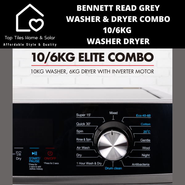 Bennett Grey Read Washer & Dryer Combo - 10/6kg Washer Dryer