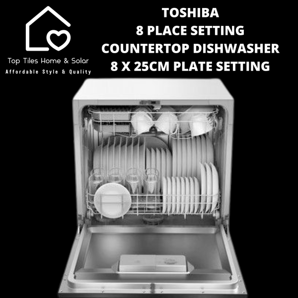 Toshiba 8 Place Setting Countertop Dishwasher - 8 x 25cm Plate Setting