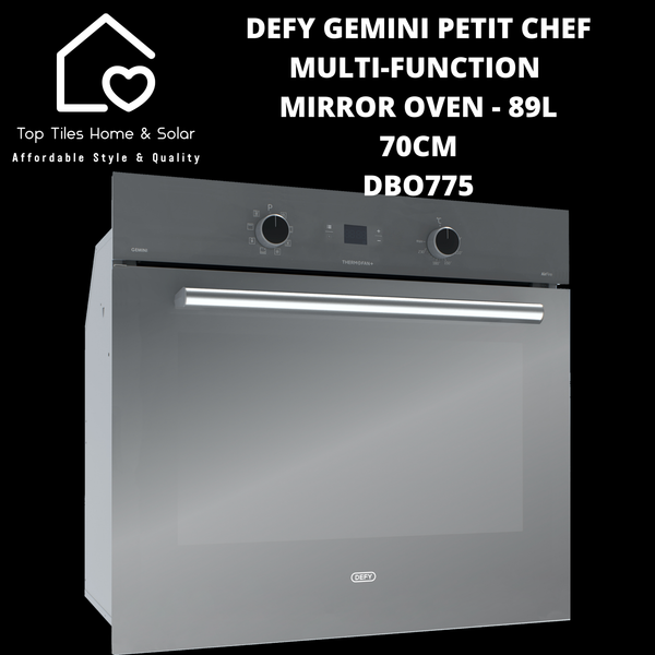 Defy Gemini Petit Chef Multi-Function Mirror Oven - 89L 70cm DBO775