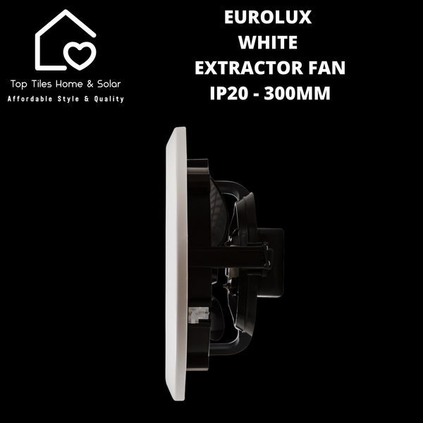 Eurolux White Extractor Fan IP20 - 300mm