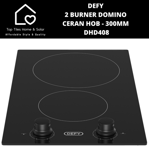 Defy 2 Burner Domino Ceran Hob - 300mm DHD408