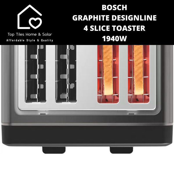 Bosch Graphite DesignLine 4 Slice Toaster - 1940W