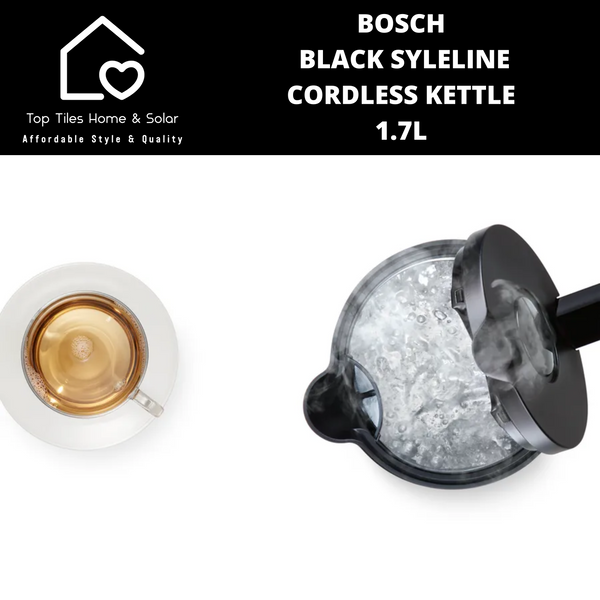 Bosch Black SyleLine Cordless Kettle - 1.7L