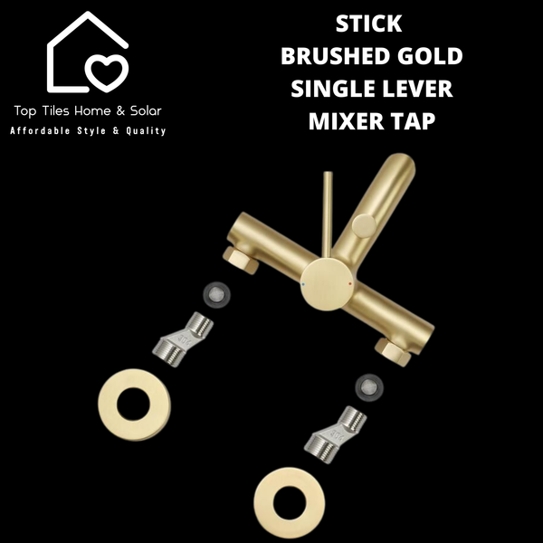 Sensea Stick Brushed Gold Single Wall Mount Bath Mixer