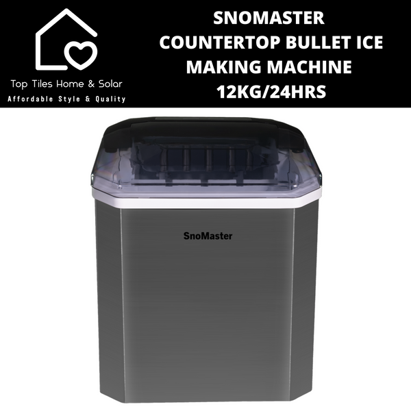 SnoMaster Countertop Bullet Ice Making Machine - 12kg/24Hrs