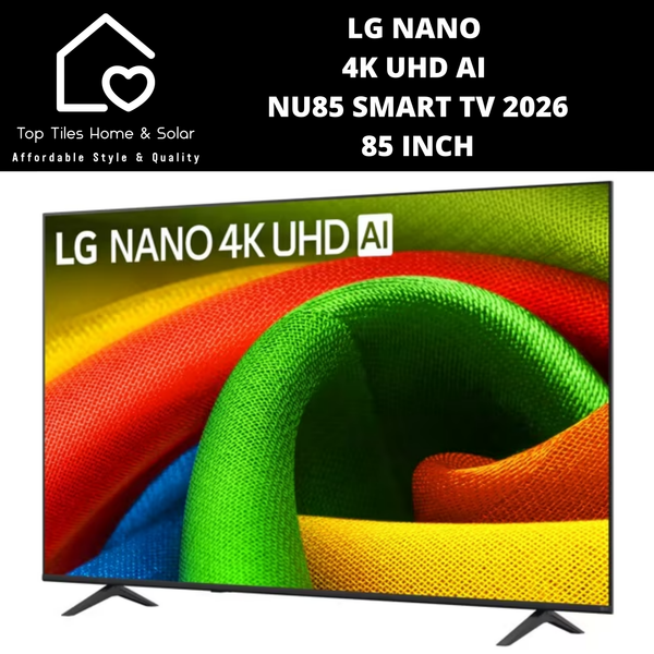 LG NANO 4K UHD AI NU85 Smart TV 2026 - 85 Inch