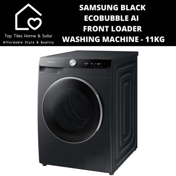 Samsung Black EcoBubble AI Front Loader Washing Machine - 11kg
