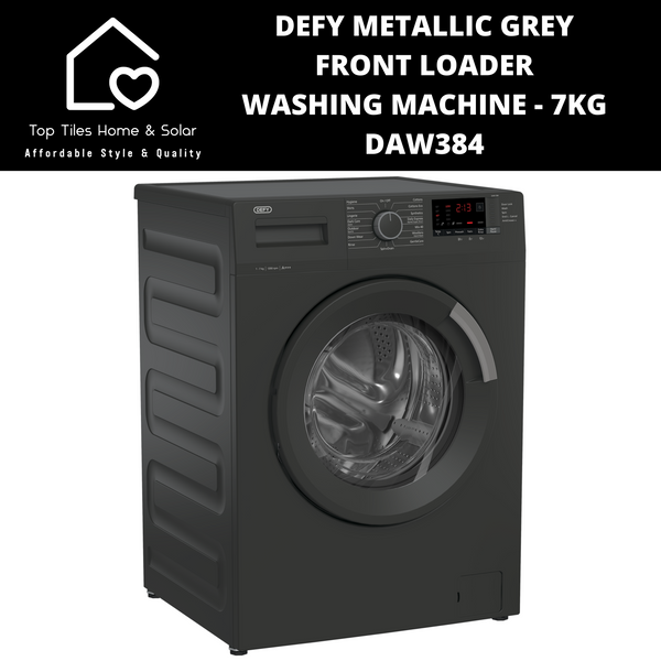 Defy Metallic Grey Front Loader Washing Machine - 7kg DAW384