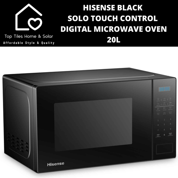 Hisense Black Solo Touch Control Digital Microwave Oven - 20L
