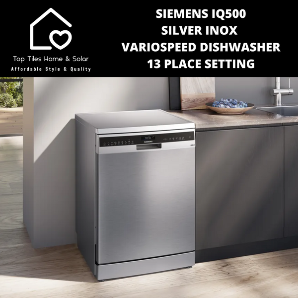 Siemens iQ500 - Silver Inox VarioSpeed Dishwasher - 13 Place Setting