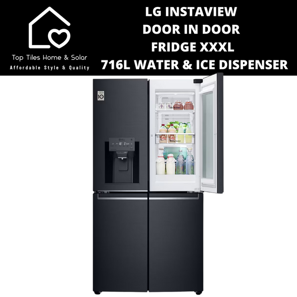 LG Instaview Door In Door Fridge XXXL - 716L Water & Ice Dispenser