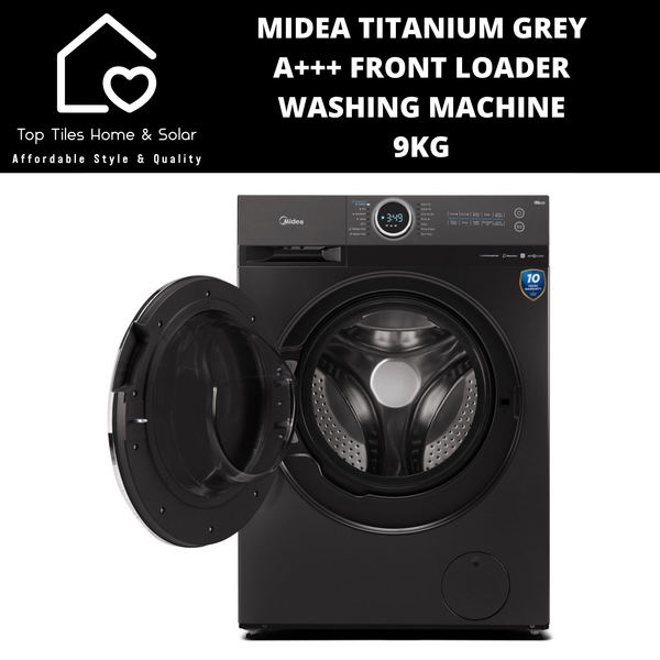 Midea Titanium Grey A+++ Front Loader Washing Machine - 9kg