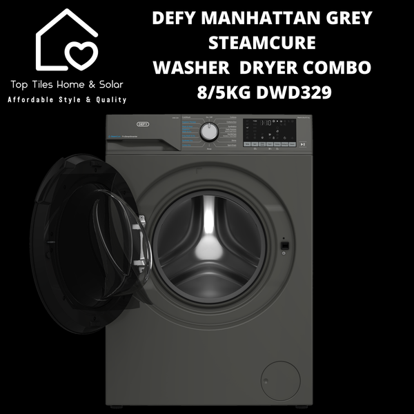 Defy Grey SteamCure Washer  Dryer Combo - 8/5kg Dryer DWD329